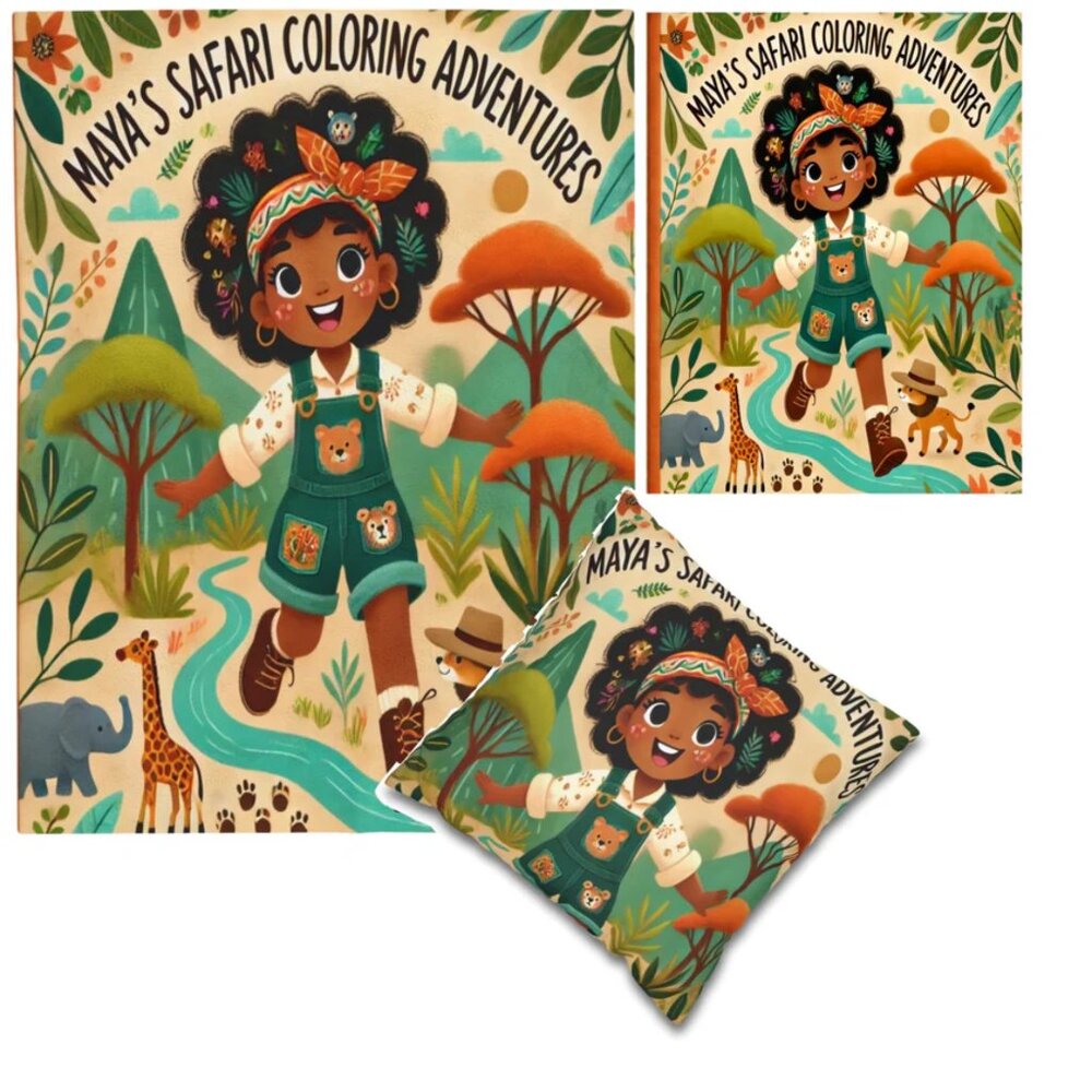 Snuggle Pop Creations - Maya's Safari Coloring Adventures.